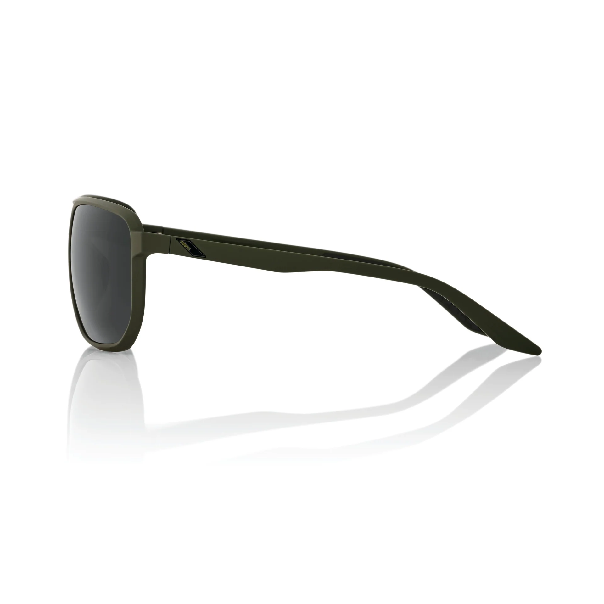 100% KONNOR Sunglasses - Soft Tact Army Green - Smoke - Image 3