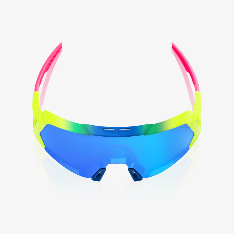 100% KORBIN X - Satin Blue - Blue Mirror Lenses Sunglasses - Image 4