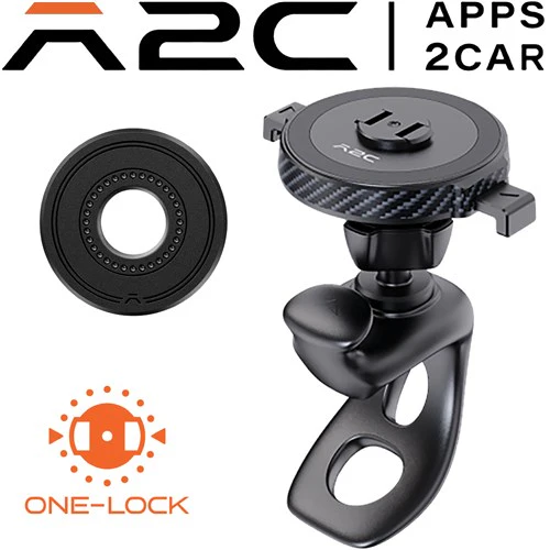 A2C Magnetic Tool Free Phone Holder - Handlebar Mount
