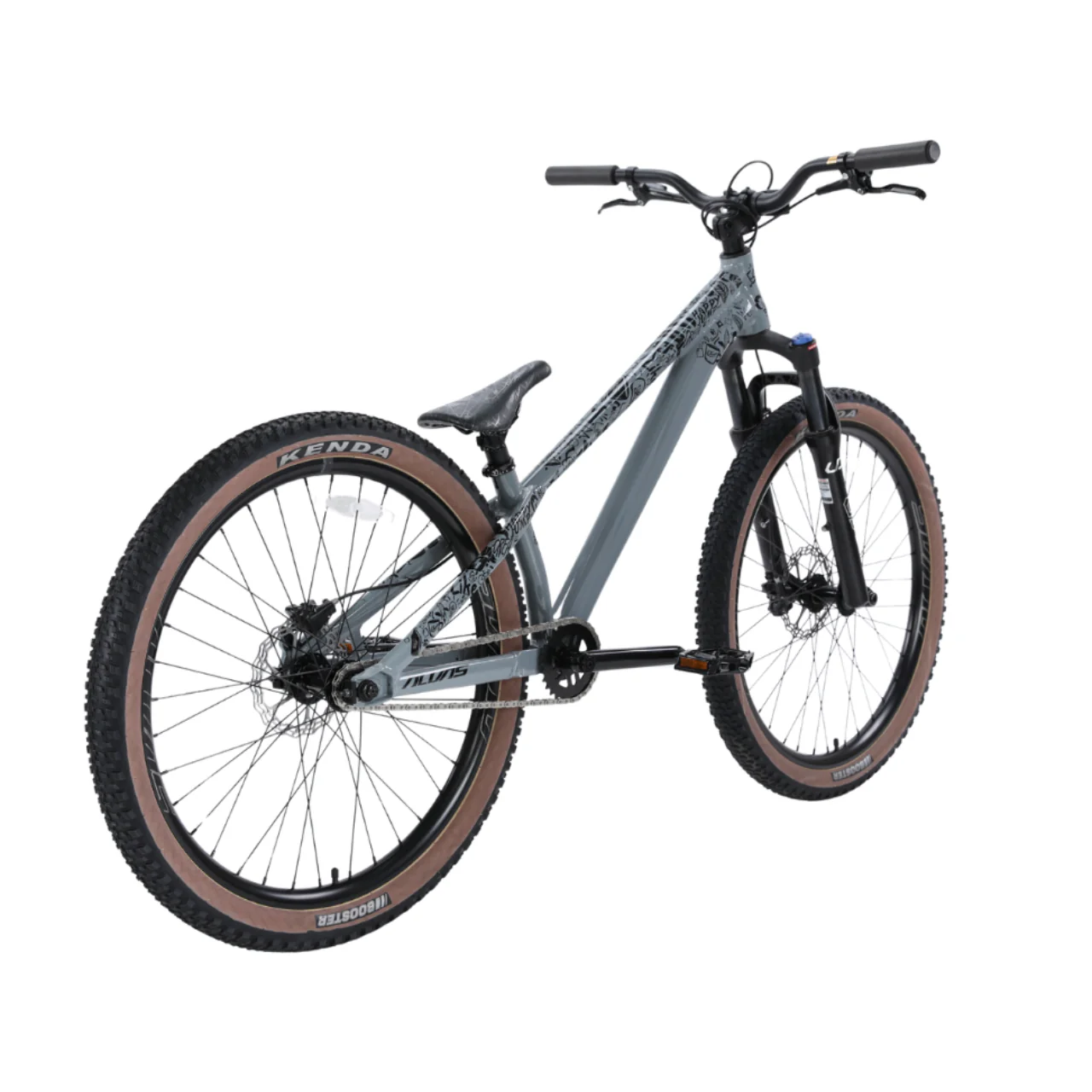 Alvas Jump 26" Dirt Jumper Bike - Grey - Image 3