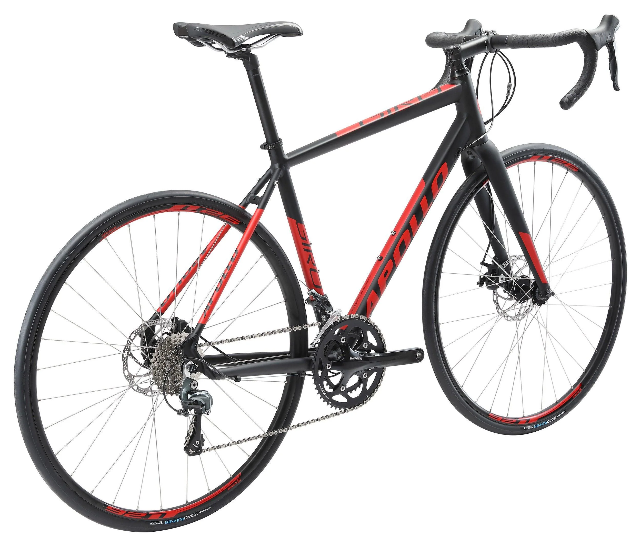 Apollo Giro 20 Road Bike - Matt Black / Red - Image 3