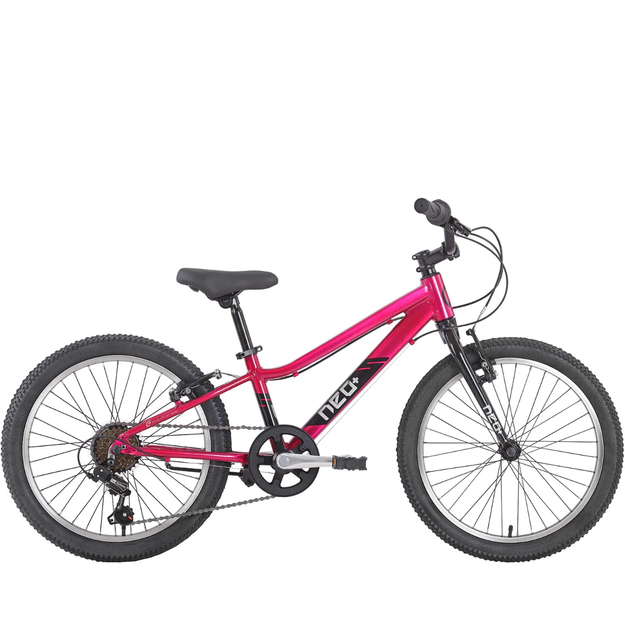 Apollo Neo+ 20" Kids Bike - 6-Speed - Chrome Pink