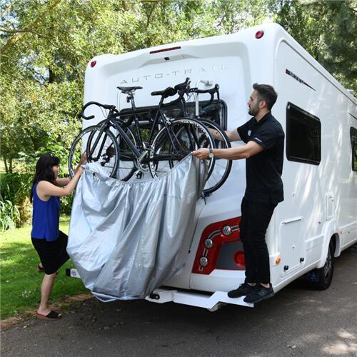 Oxford Aquatex Touring Premium Rack-Mounted Bike Cover for 3-4 Bikes - Includes Storage Bag - Image 3