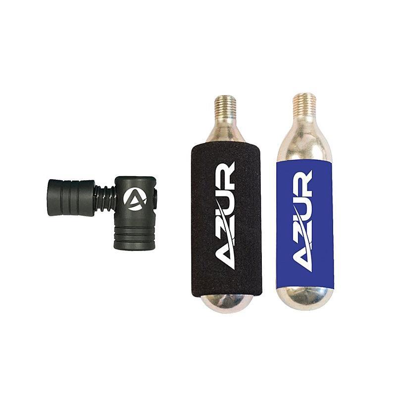 Azur Performance CO2 Bottle Set w/ Neoprene Grip 16g