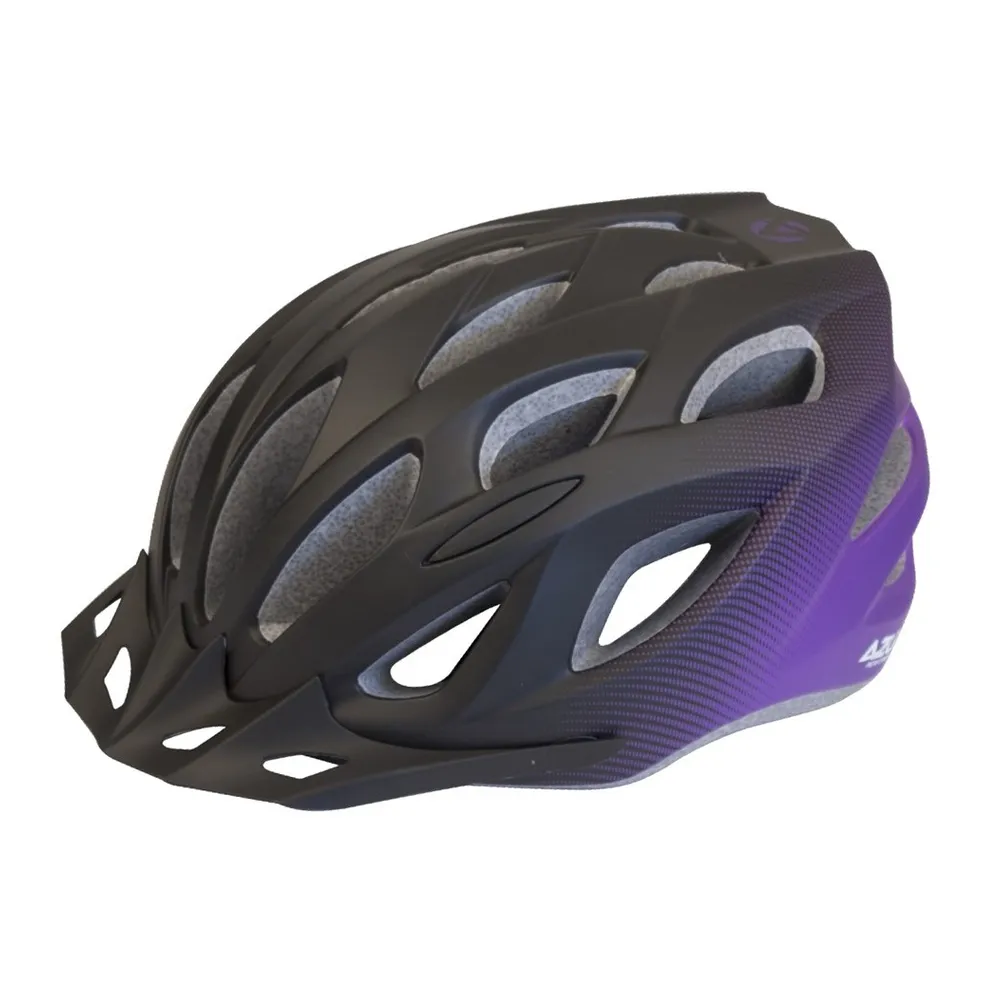 Azur L61 Bike Helmet – Purple/Black Fade