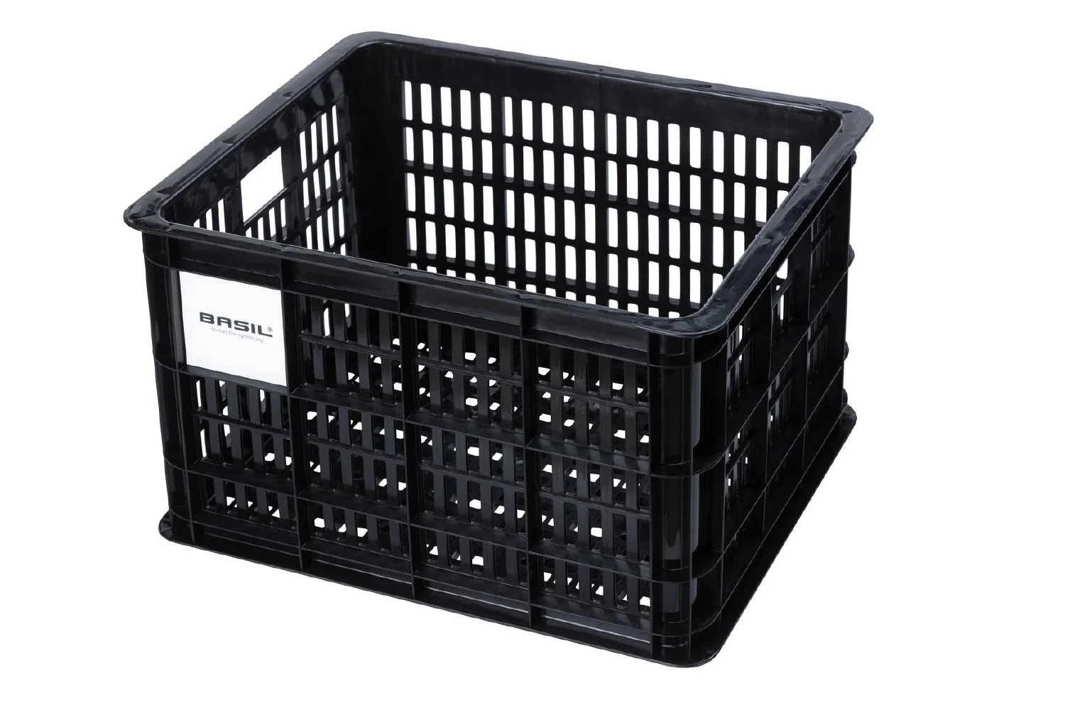 BASIL Bicycle Crate M 29.5L Recycled - Black