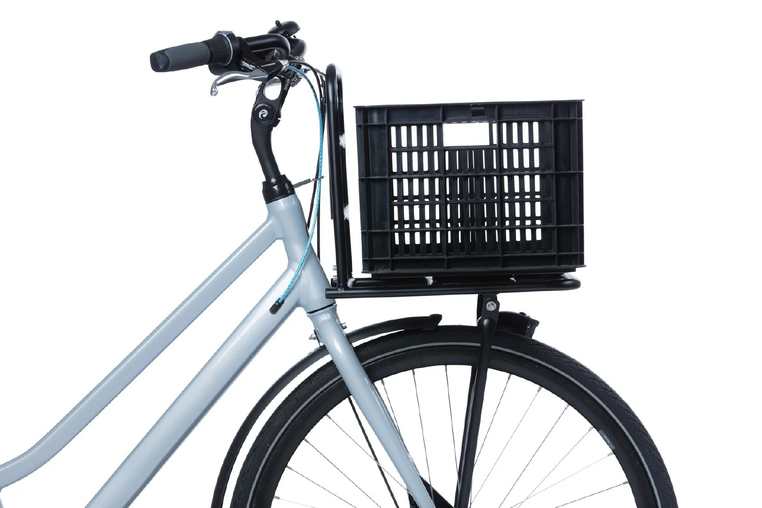 BASIL Bicycle Crate M 29.5L Recycled - Black - Image 3