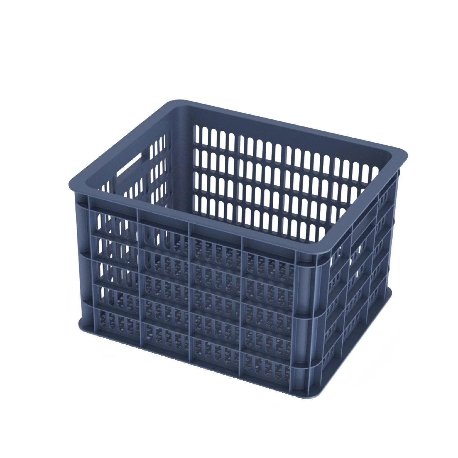 Basil Bicycle Crate Medium 33L - Blue Stone - Image 4