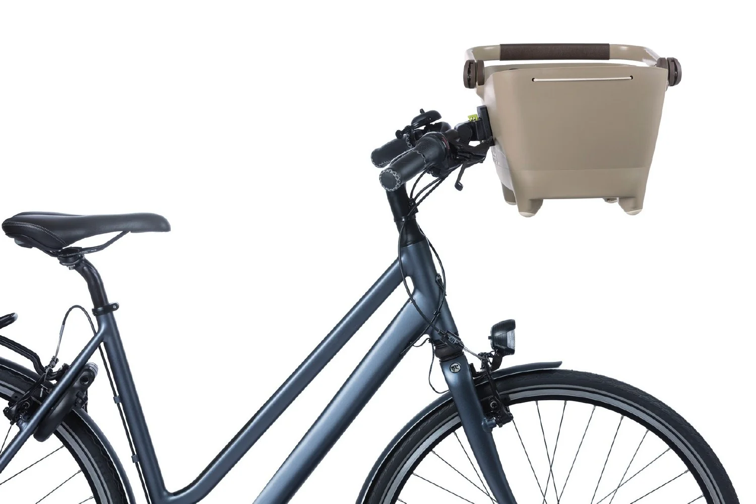 Basil BUDDY DOG Bicycle Basket KF 32L - Biscotti Brown - Image 5