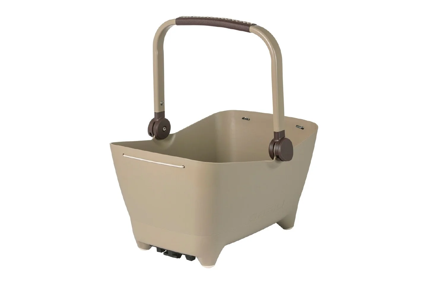 Basil BUDDY DOG Bicycle Basket MIK (Rear) - Biscotti Brown - Image 2