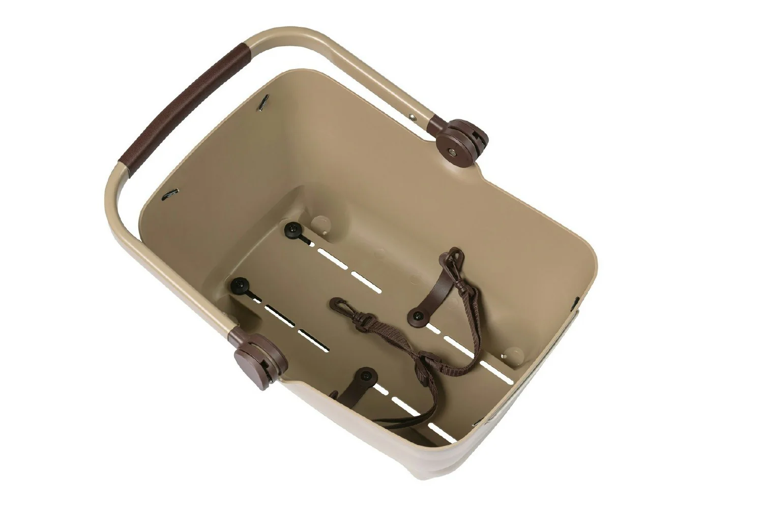 Basil BUDDY DOG Bicycle Basket MIK (Rear) - Biscotti Brown - Image 3