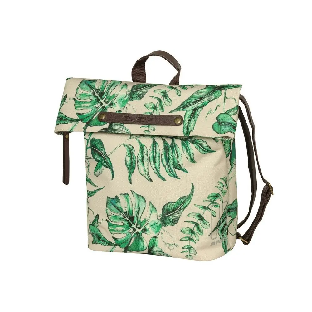 Basil Ever-Green Backpack Pannier Bag - Sandshell Beige