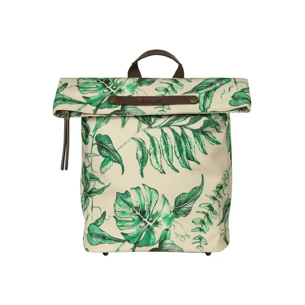 Basil Ever-Green Backpack Pannier Bag - Sandshell Beige - Image 2
