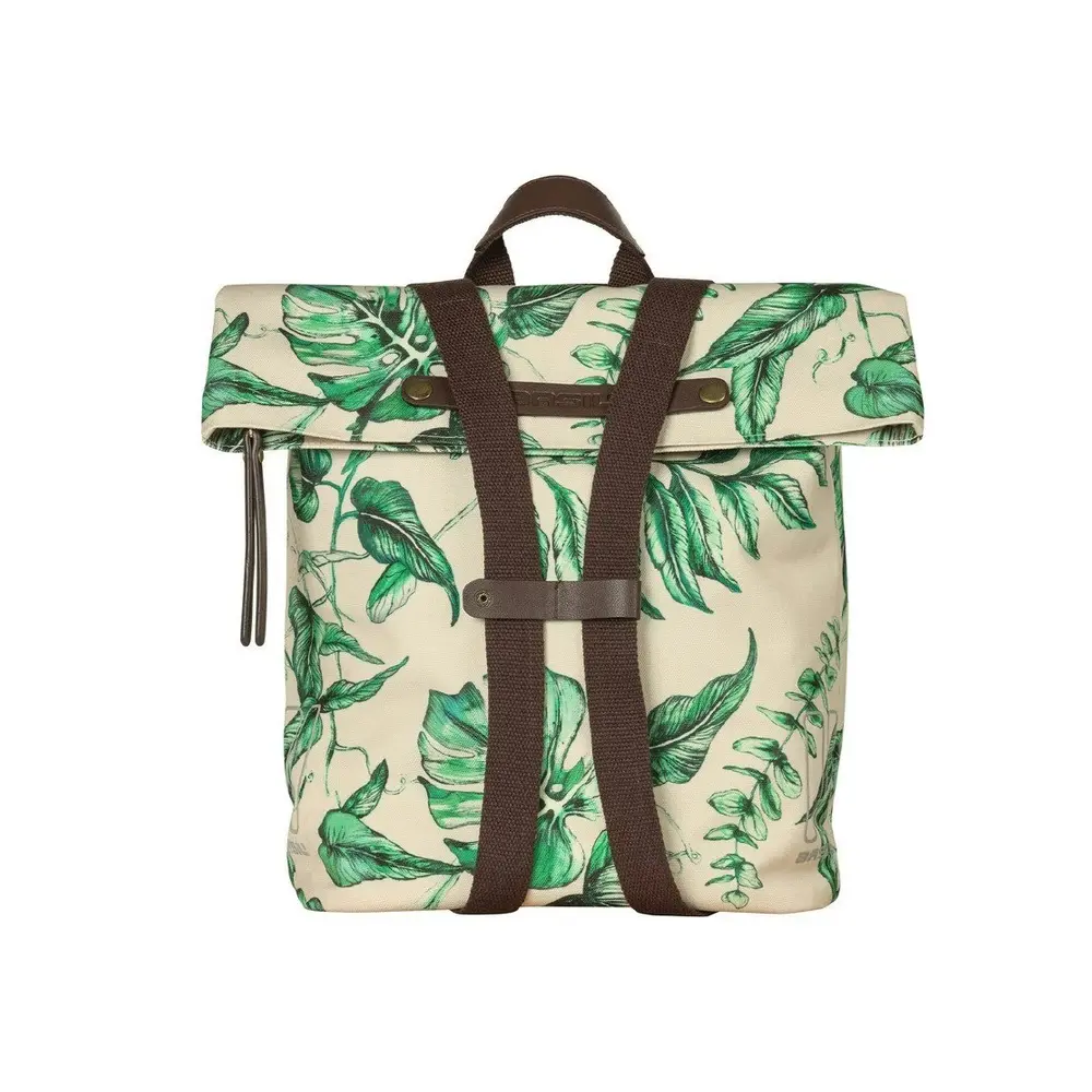 Basil Ever-Green Backpack Pannier Bag - Sandshell Beige - Image 5