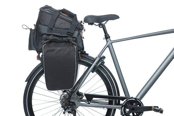 Basil Miles 9-36L Tarpaulin Trunkbag XL Pro - Black / Orange - Image 10