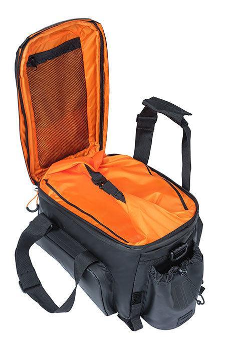 Basil Miles 9-36L Tarpaulin Trunkbag XL Pro - Black / Orange - Image 6