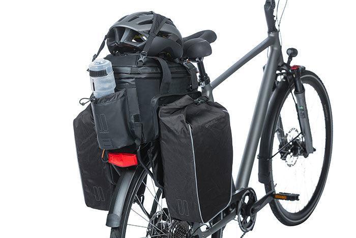 Basil Miles 9-36L Tarpaulin Trunkbag XL Pro - Black / Orange - Image 9