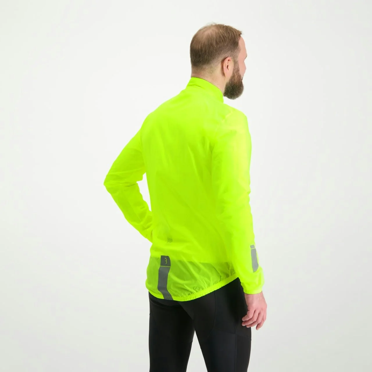 BBB BaseShield Rain Jacket Neon Yellow - Image 2