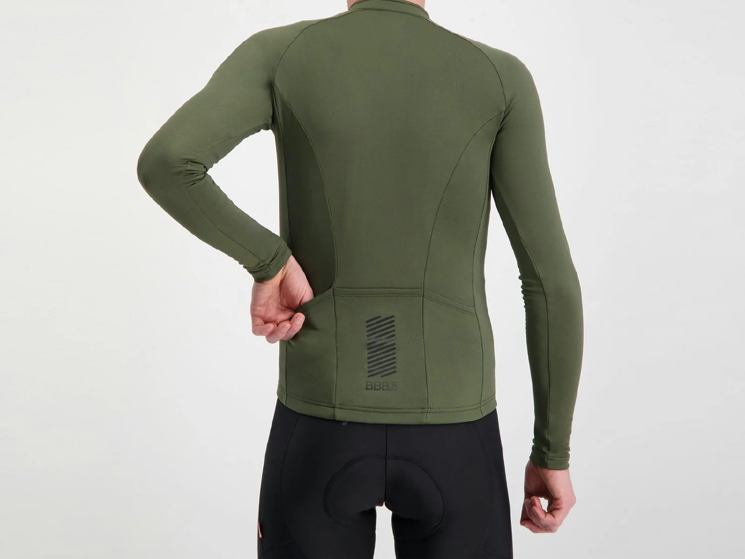 BBB Transition Long Sleeve Jersey - Olive Green - Image 3