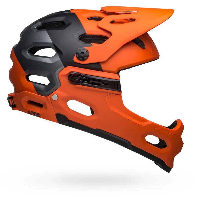 Bell Super 3R (MIPS) MTB Helmet - Matt Orange / Black - Image 2