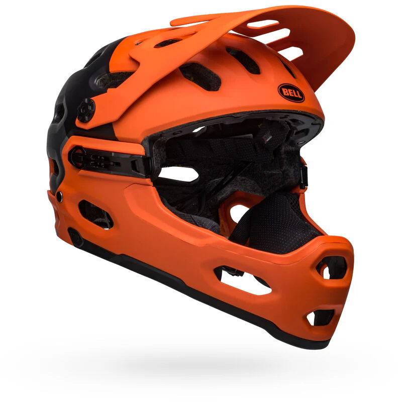 Bell Super 3R (MIPS) MTB Helmet - Matt Orange / Black - Image 3