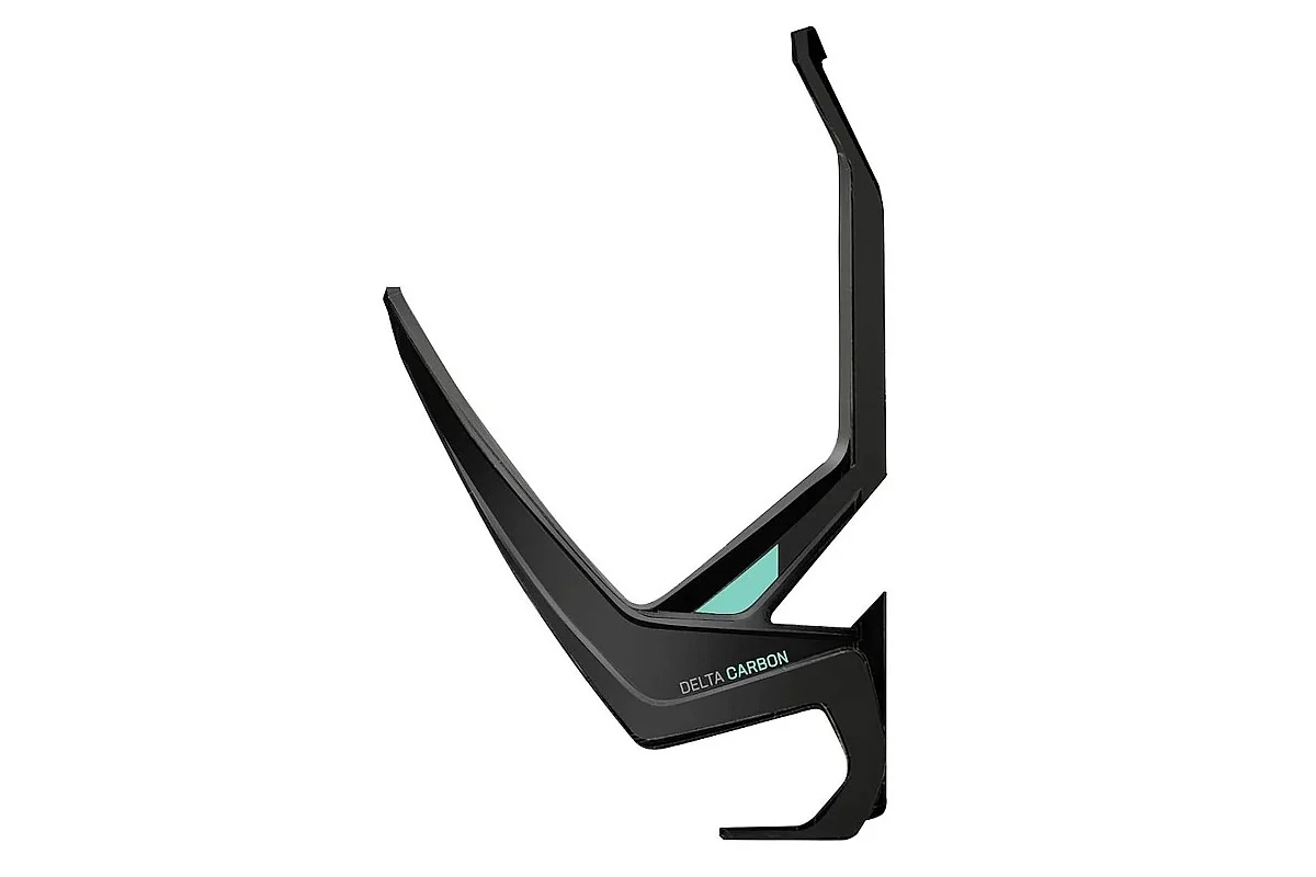 Bianchi Delta Carbon Bottle Cage - Matt Black/Celeste - Image 3