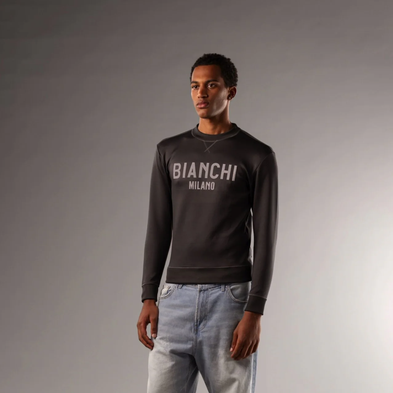 Bianchi Lifestyle Scuba Sweatshirt Unisex - Grey - Image 3
