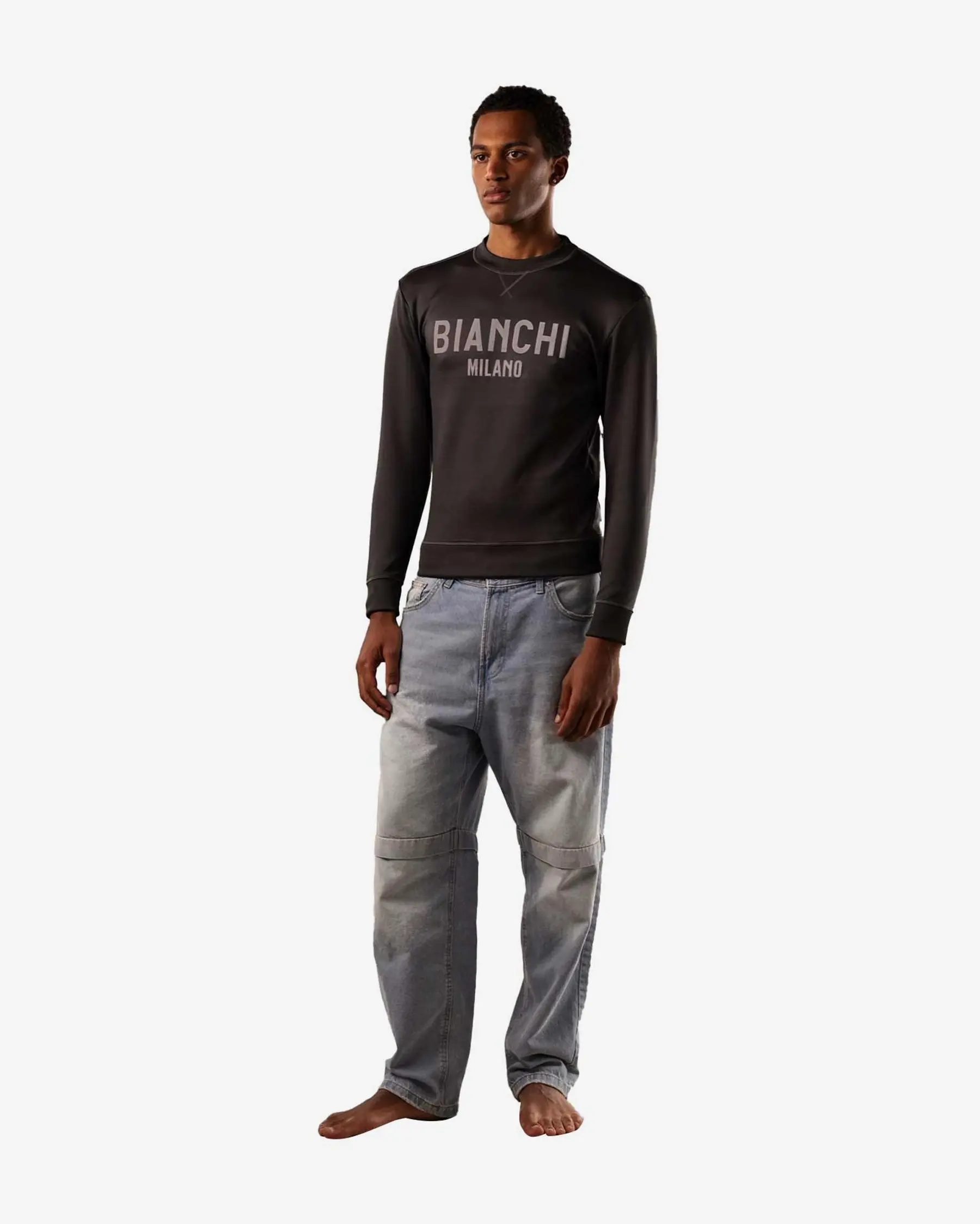 Bianchi Lifestyle Scuba Sweatshirt Unisex Blue - Large