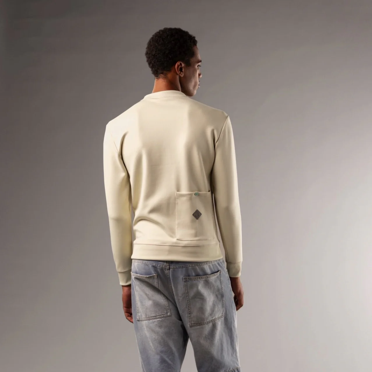 Bianchi Lifestyle Stripe Sweatshirt Unisex - Ecrù - Image 2