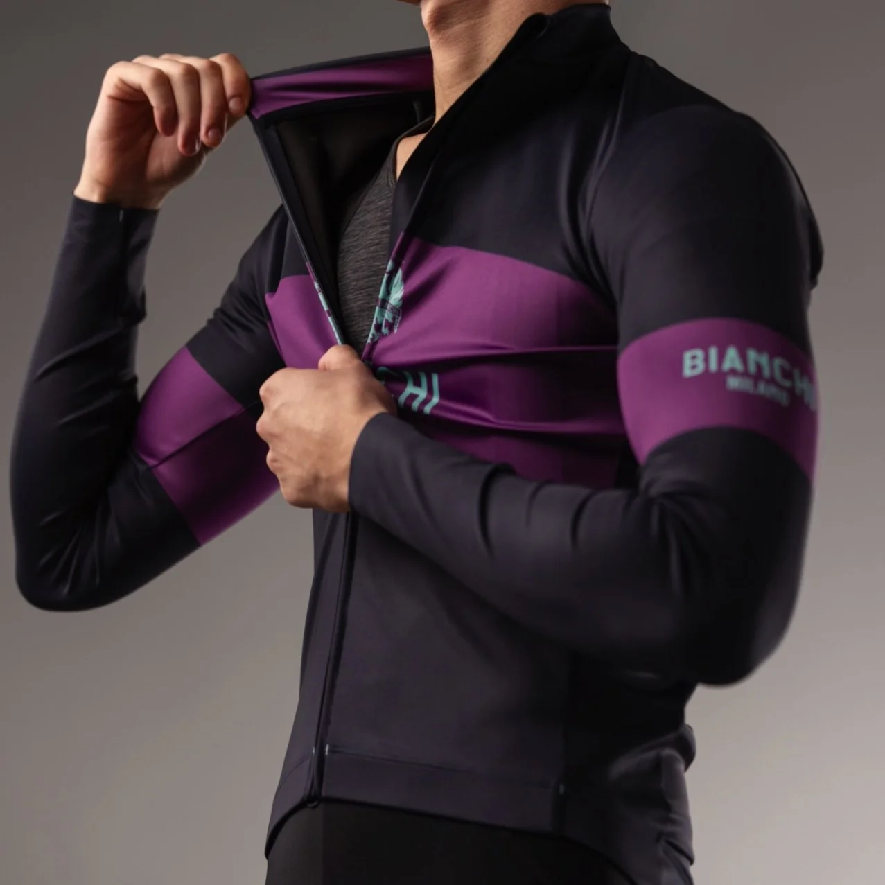 Bianchi Remastered Thermo Men's Jersey - Blue Purple