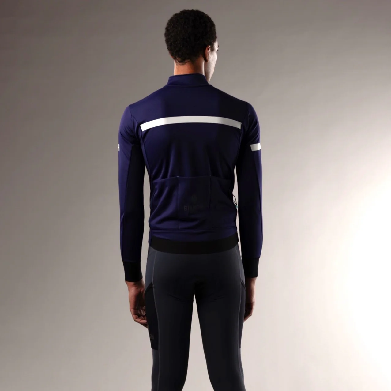 Bianchi Tech Gravel Thermo Men's Jacket - Blue Celeste - Image 3