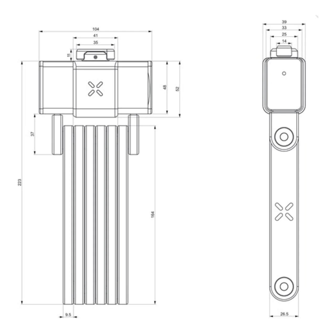 BLACK X Titan Folding Lock - Image 4