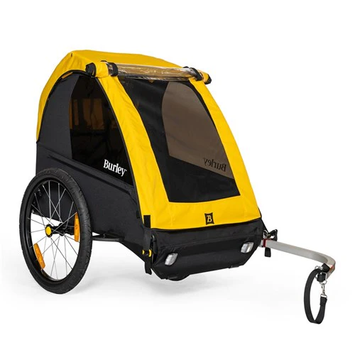 Burley Bee Double Child Trailer - Yellow