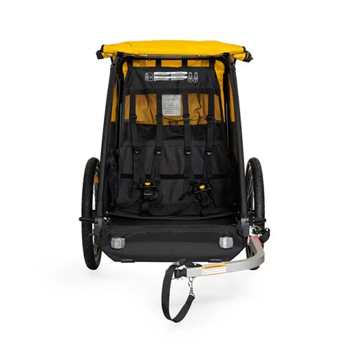 Burley Bee Double Child Trailer - Yellow - Image 3