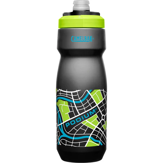 Camelbak Podium 0.7L (24oz) Water Bottle - Grid Black