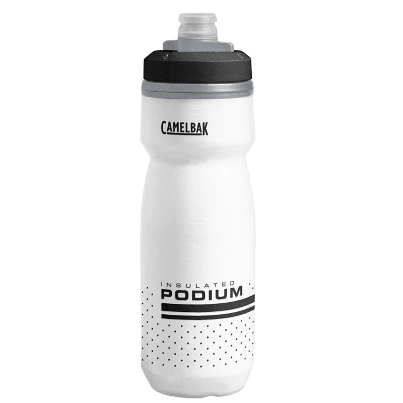CamelBak Podium Chill 600ml Insulated Cycling Water Bottle –  White & Black