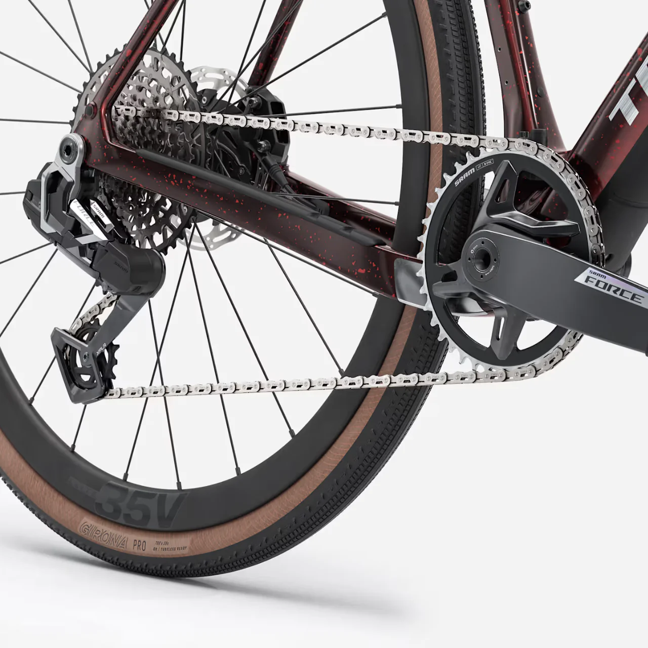 Trek Checkpoint SL 7 AXS Gen 3 - Dark Red/Carbon Red Smoke Splatter - Image 5