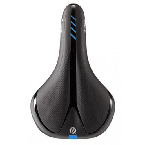 VELO Saddle Unisex - Comfort - High Density Foam - Steel Rails - 285mm x 172mm - 411g
