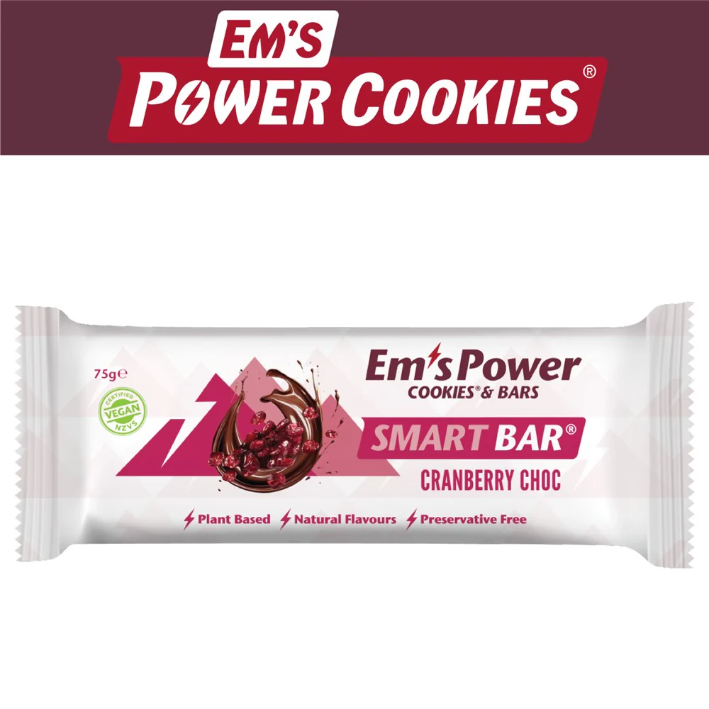 Em's Power Smart Bar - Cranberry Chocolate Chocolate Bar 75g