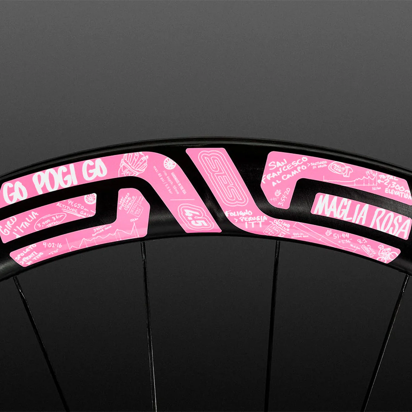 ENVE SES 4.5 LTD Disc Wheelset - w/ Limited Edition Giro D'Italia Decal - Image 3