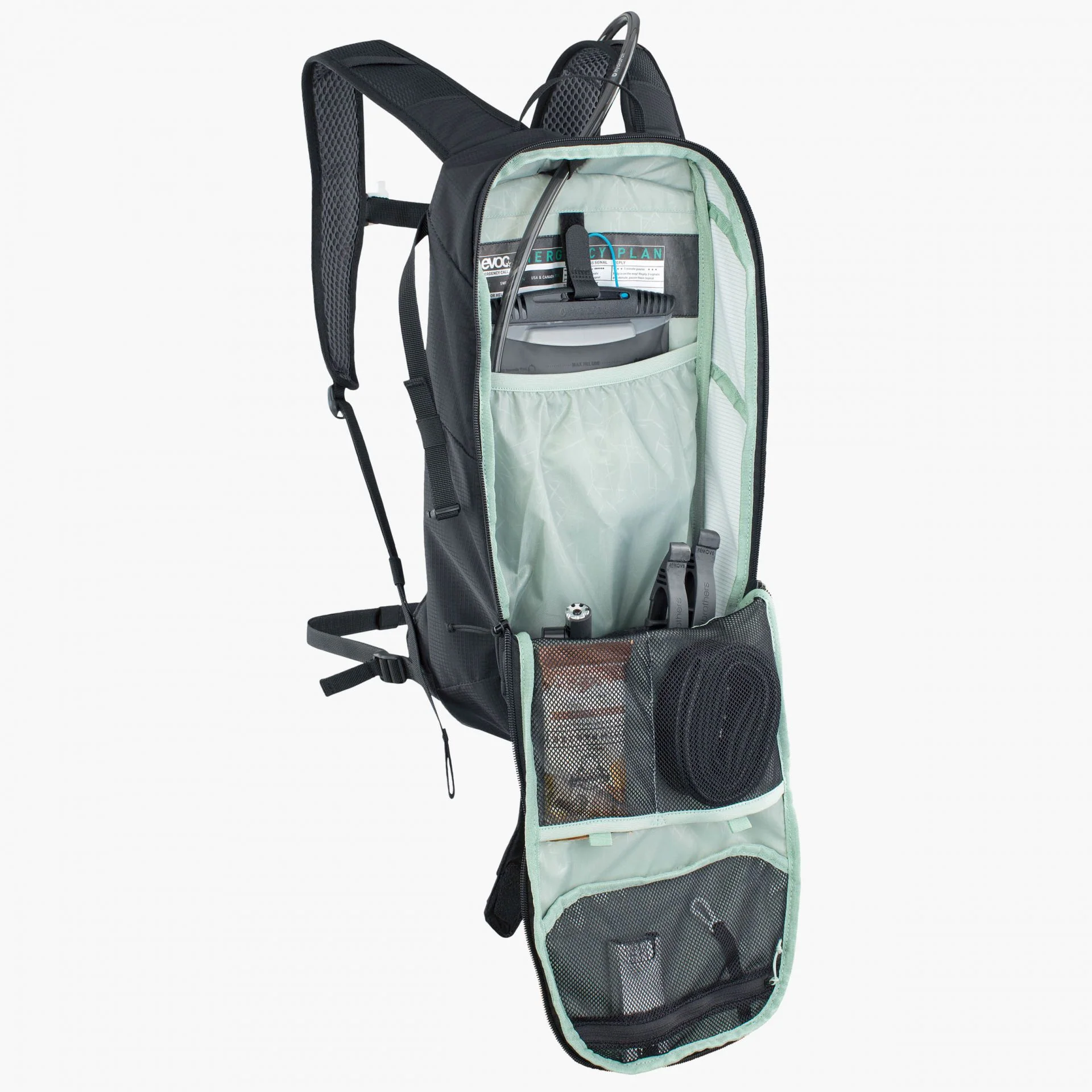 EVOC Ride 8L Backpack with 2L Bladder - Black - Image 3