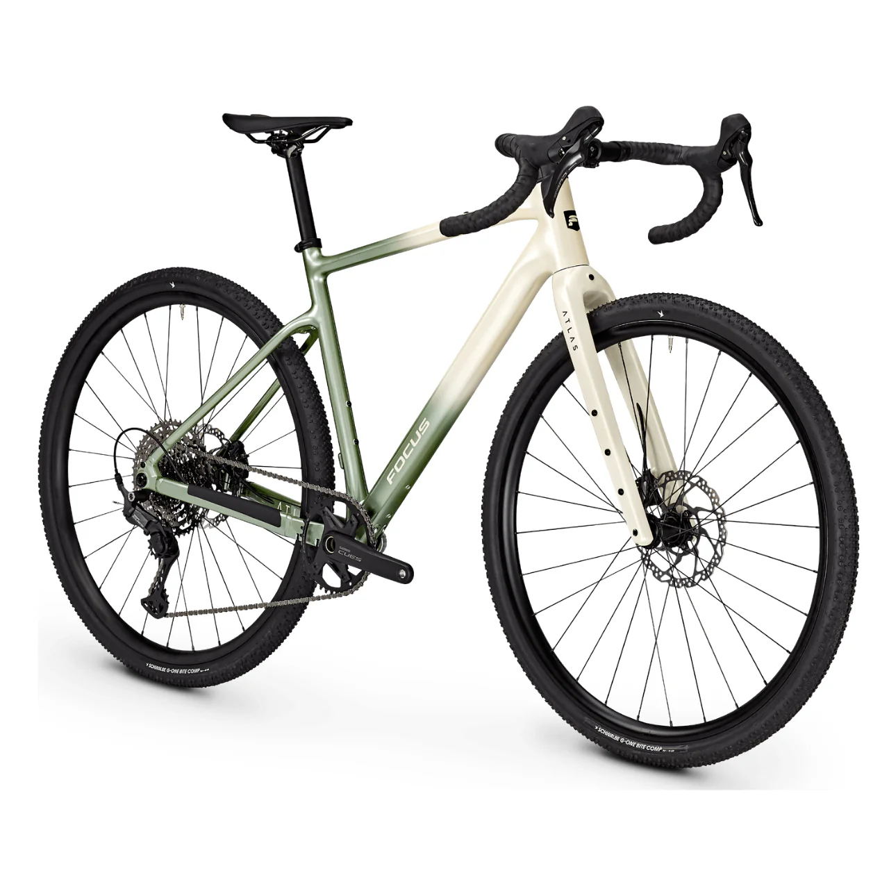 Focus Atlas 6.7 Gravel Bike - Champagne & Mint Grey - Image 3