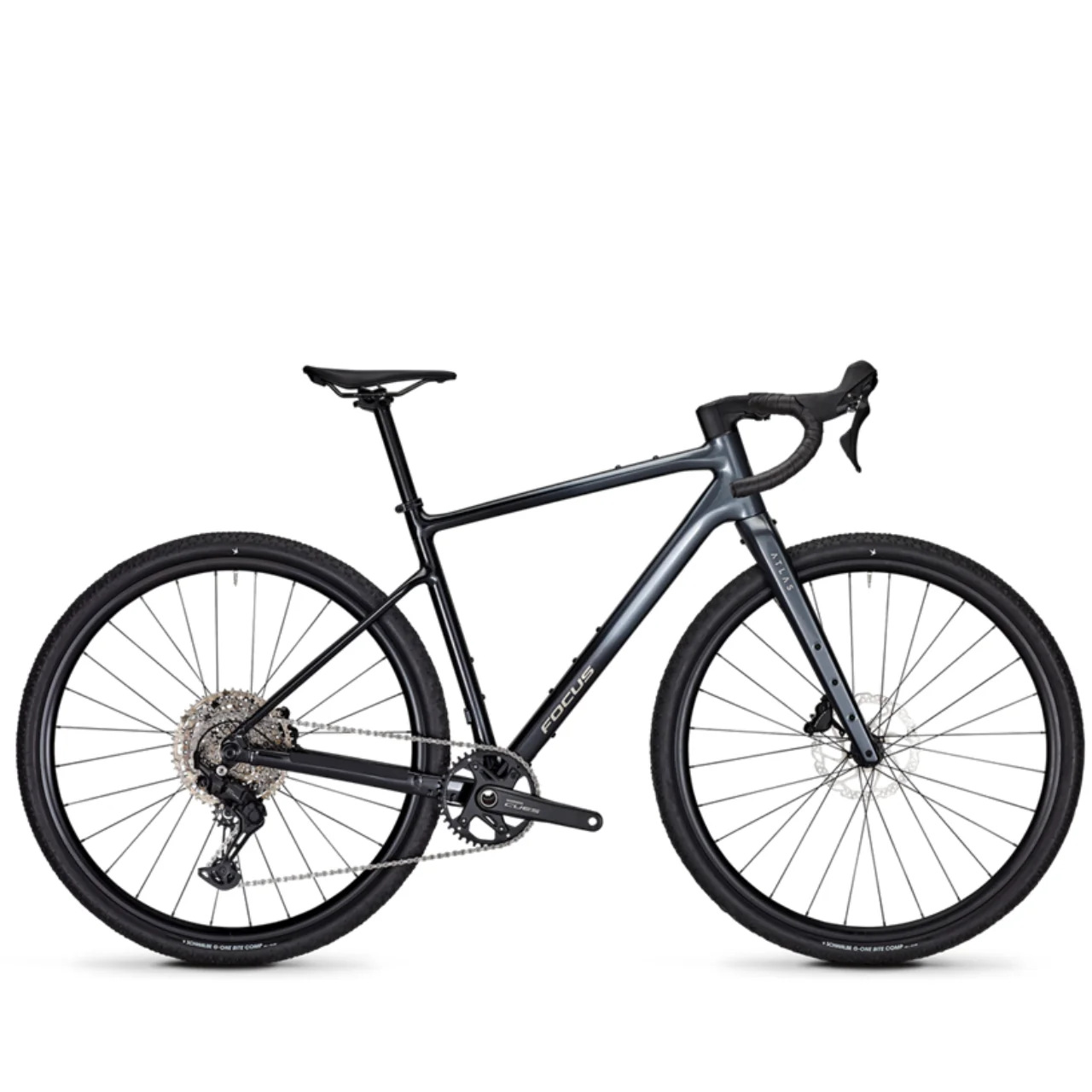 Focus Atlas 6.7 Gravel Bike - Steel Grey & Diamond Black