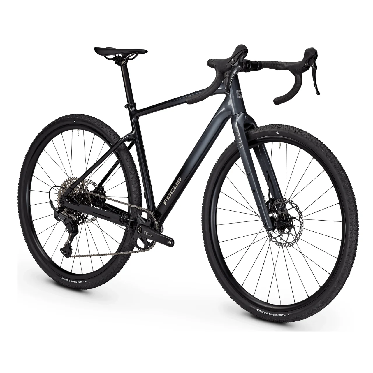Focus Atlas 6.7 Gravel Bike - Steel Grey & Diamond Black - Image 3