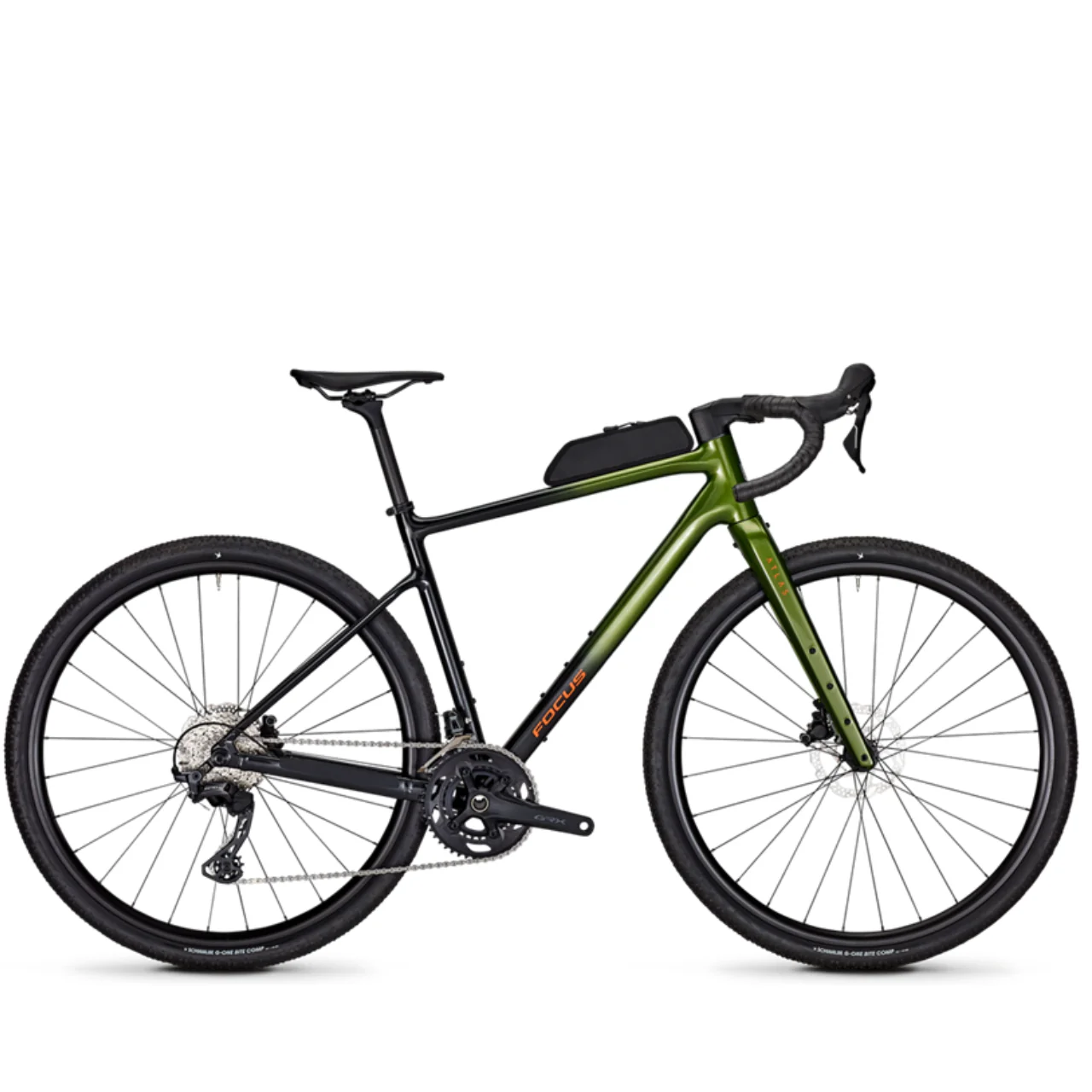 Focus Atlas 6.9 Gravel Bike - Spruce Green & Diamond Black
