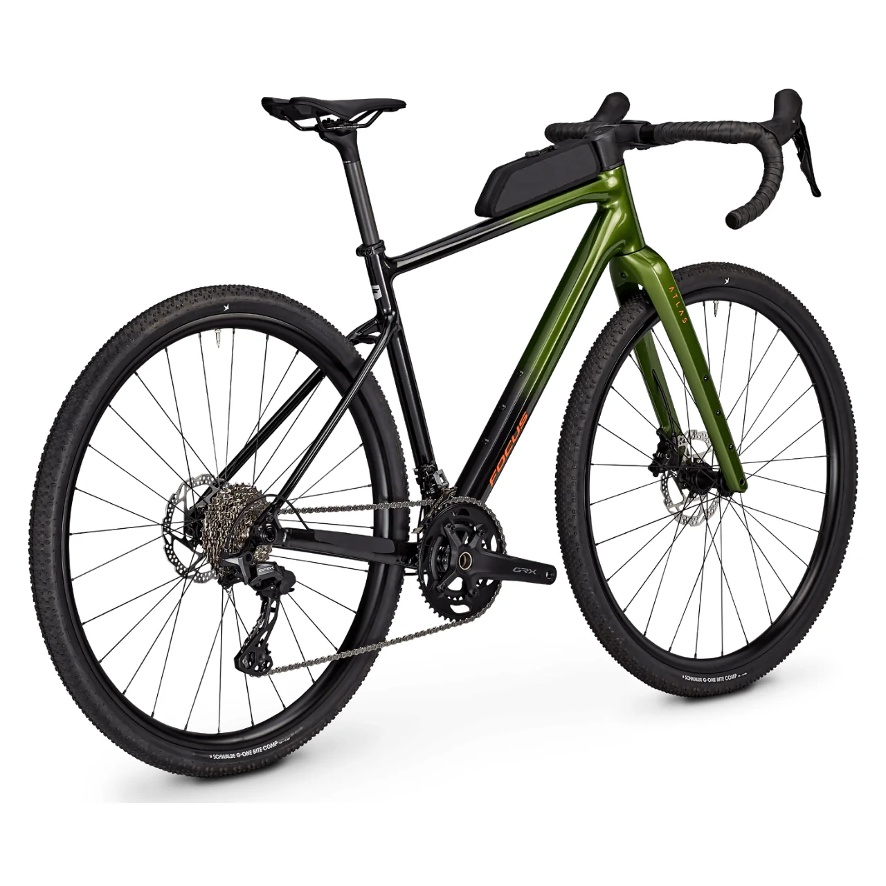 Focus Atlas 6.9 Gravel Bike - Spruce Green & Diamond Black - Image 2