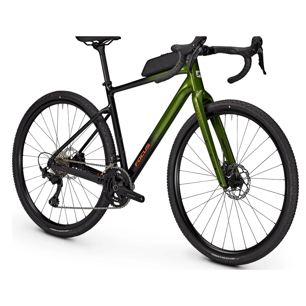Focus Atlas 6.9 Gravel Bike - Spruce Green & Diamond Black - Image 3