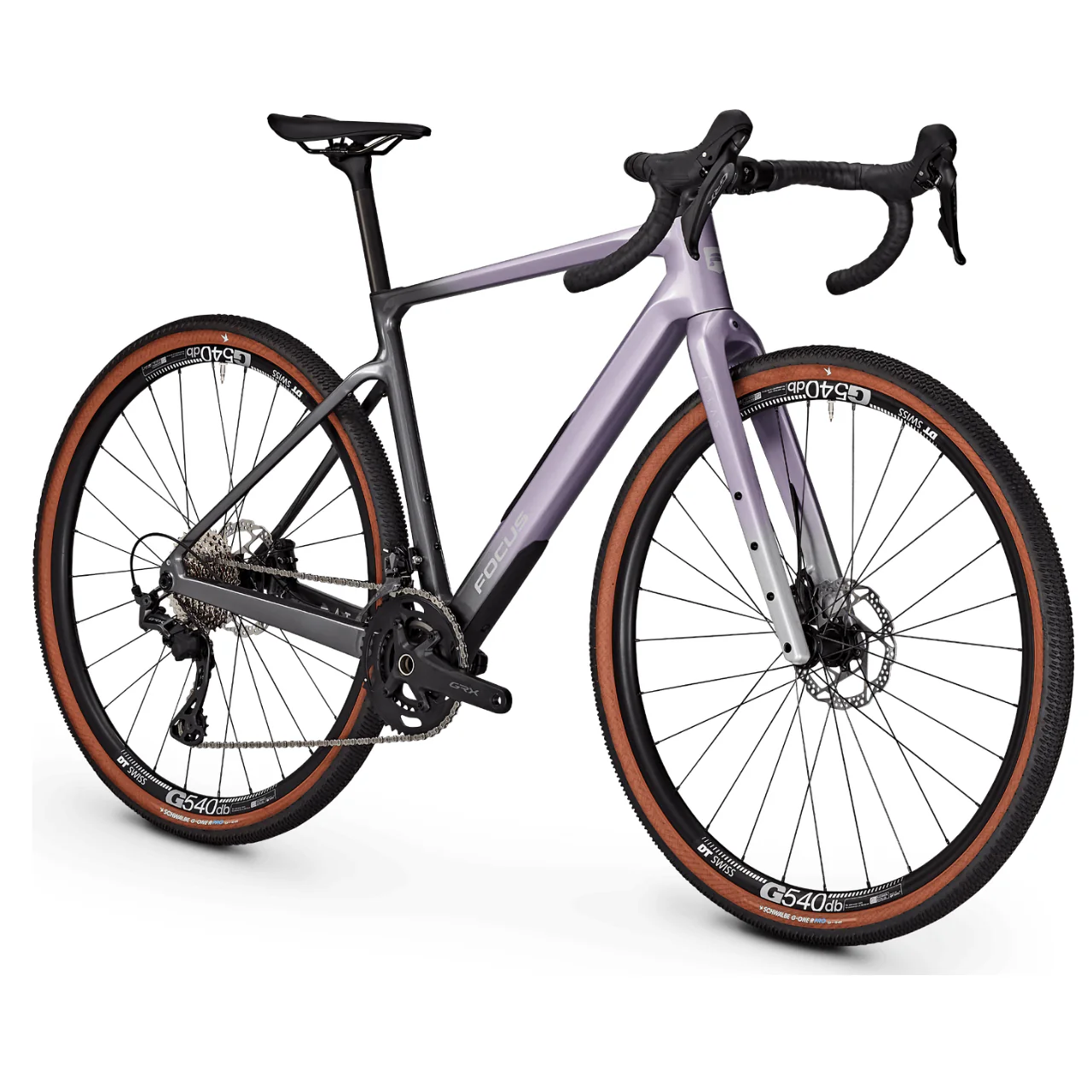 Focus Atlas 8.7 Gravel Bike - Lavender & Steel Grey - Image 2