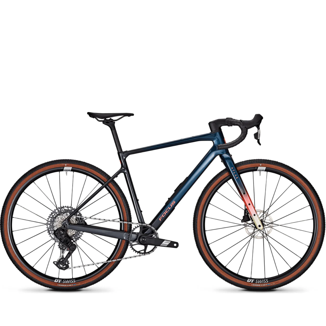 Focus Atlas 8.8 Gravel Bike - Azur Blue & Diamond Black