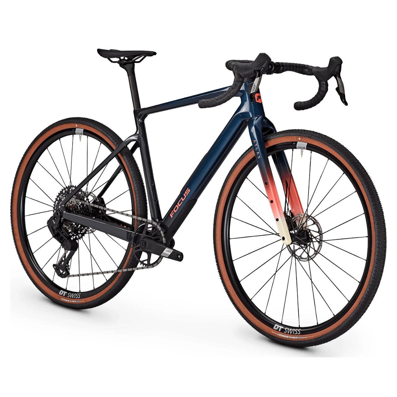 Focus Atlas 8.8 Gravel Bike - Azur Blue & Diamond Black - Image 2